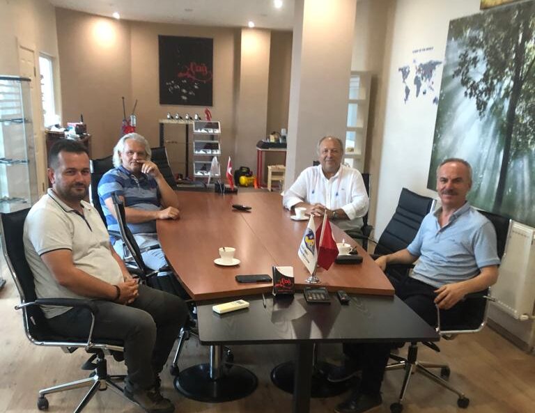 Yusuf Sarıbekir MTAL Okul Müdürü Gürsel Ergün ve Taner Alp Başkanımıza ziyaret gerçekleştirip  MESEM Projesi Hk. Görüş Alışverişinde Bulundu