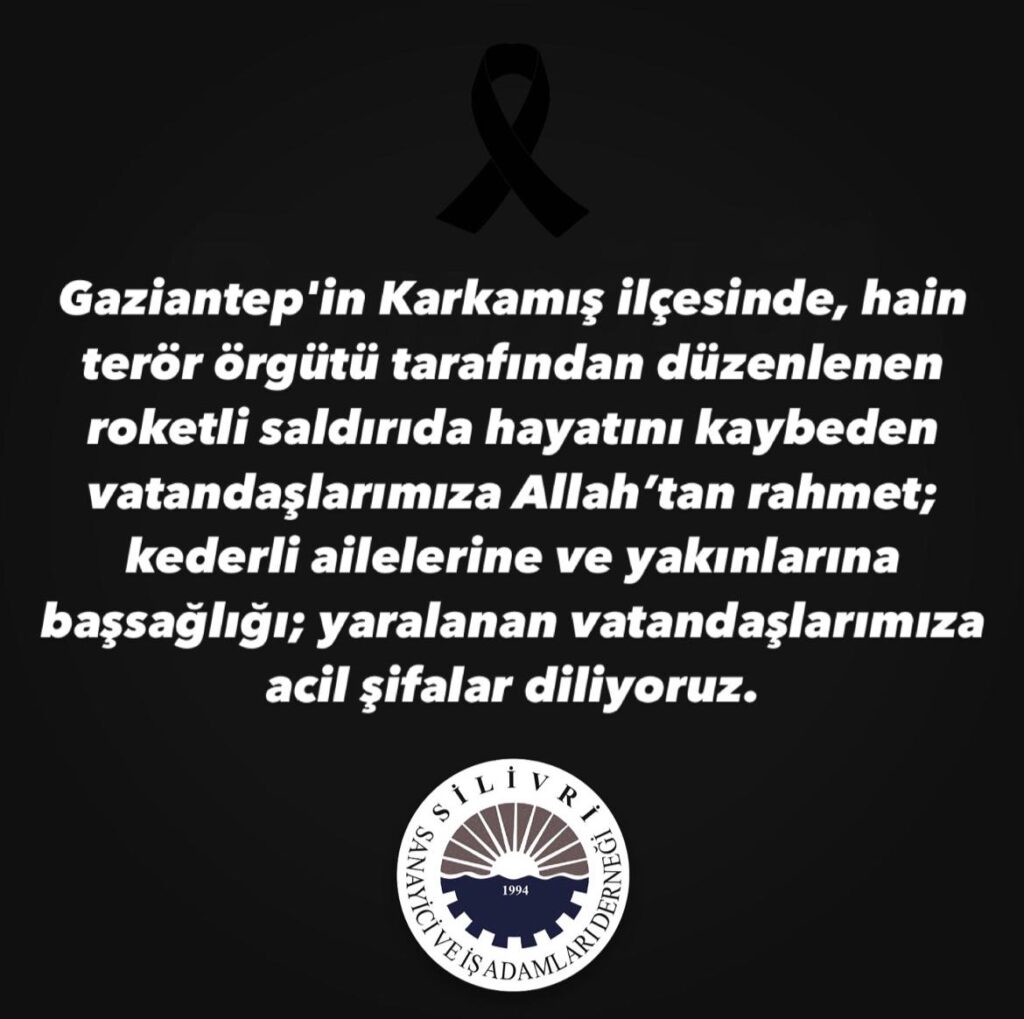 Gaziantep Karkamış ilçesinde Hain terör örgütü tarafından düzenlenen saldırıda hayatını kaybeden vatandaşlarımıza başsağlığı diliyoruz